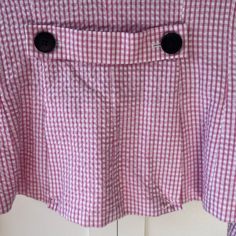 Jack Wills Women’s Pink Searsucker Gingham Blazer Size‎ 8 - Picture 11 of 11